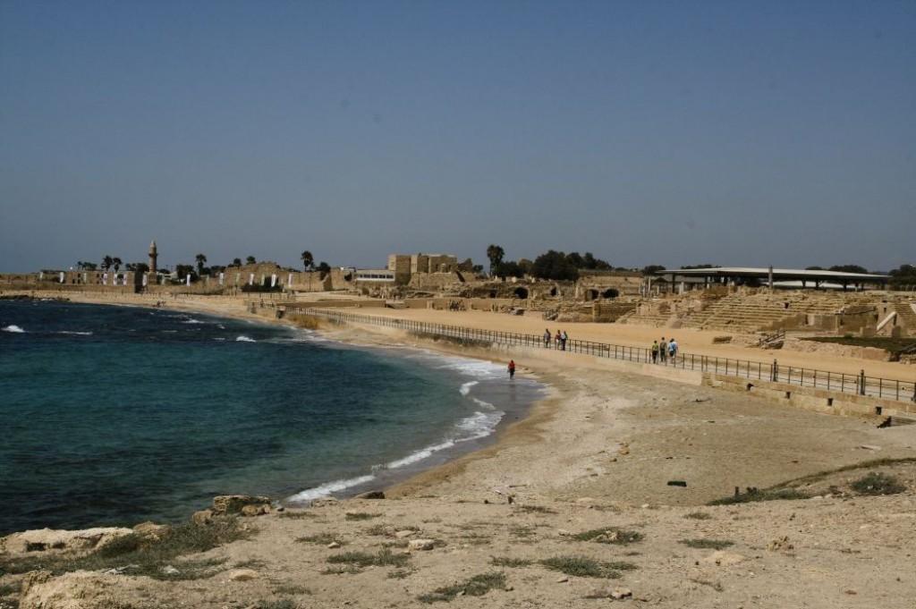 A view over the site of Caesarea Maritima